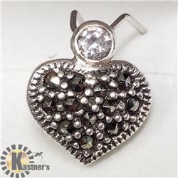 SILVER MARCASITE PENDANT