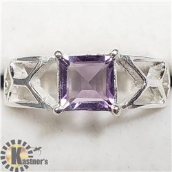 SILVER AMETHYST RING