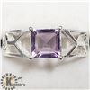 Image 1 : SILVER AMETHYST RING