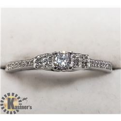 SILVER CUBIC ZIRCONIA RING