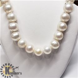 SILVER FRESHWATER PEARL NECKLACE