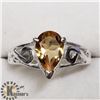 Image 1 : SILVER CITRINE RING