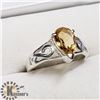 Image 3 : SILVER CITRINE RING