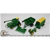 Image 1 : FLAT OF JOHN DEERE DIE CAST MINI PIECES