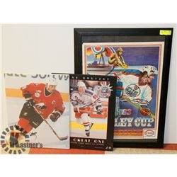 LOT OF 3 WAYNE GRETZKY PICTURES