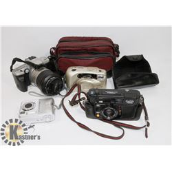 FLAT OF CAMERAS WITH MINOLTA SLR-DOOR WONT CLOSE