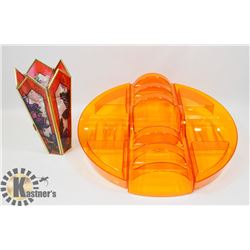 NEW AVON TACO PARTY PLATTER & PAINTED GLASS