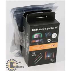 LOT OF 4 NEW TV/GAMING MONITOR  LED LIGHT KITS