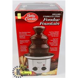 BETTY CROCKER DELUXE STAINLESS STEEL FONDUE