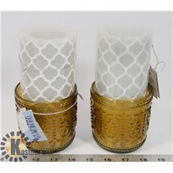 4 LED FLAMELESS WAX CANDLES