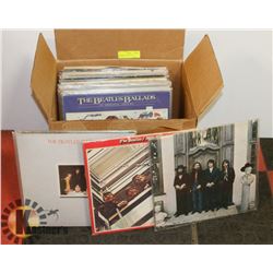 BOX OF RECORDS, MOSTLY BEATLES.