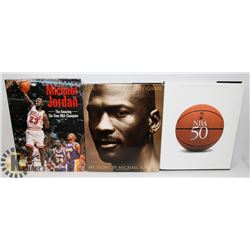 LOT OF MICHAEL JORDAN HARD COVER BOOKS AND