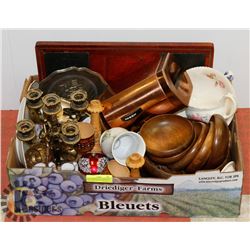 LOT OF SPAIN & ITALY DISHWARE INCL WOOD SERVING