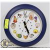 Image 1 : VINTAGE ANIMATED LOONEY TUNE WALL CLOCK -