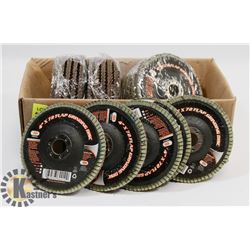 20 NEW 4" FLAP DISC'S / 120 GRIT