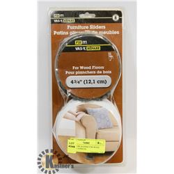 FURNITURE SLIDERS FOR WOOD FLOORS / 8 PIECES