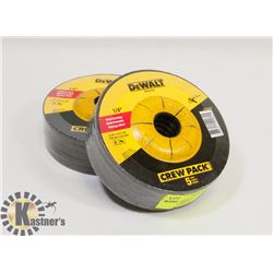 LOT OF 10 DEWALT / 4-1/2" X 1/4" GRINDING DISCS