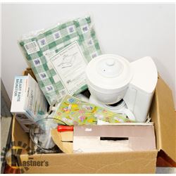 LOT OF MISC HOUSEHOLD NEW AND USED