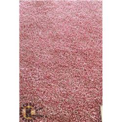 2) SUMO SHAG MIX  PINK 4X6 SHAG CARPET