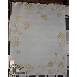 111) DESIGNER 227 BLUE, 7X9 MODERN CARPET,