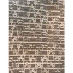 113) DESIGNER BROWN/BLACK, 5X8 MODERN CARPET,
