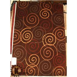 122) ROYAL 2020 BROWN, 5X8 MODERN CARPET,