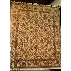 183) JAIPUR WOOL HMI A-93 IVORY, 8X11 TRADITIONAL