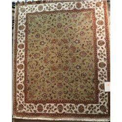 199) JAIPUR AC-1 GREEN/IVORY, 8X10 TRADITIONAL