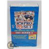 Image 1 : BOX OF NFL PROSET SEALED 1991 SERIES I CARD PACKS.
