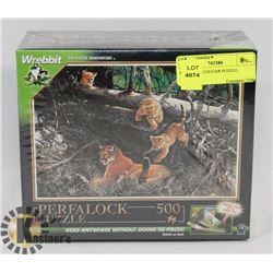 NEW 500PC COUGAR PUZZLE.