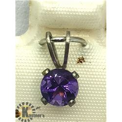 SILVER AMETHYST PENDANT