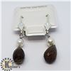 Image 1 : SILVER SMOKEY QUARTZ EARRINGS