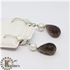 Image 2 : SILVER SMOKEY QUARTZ EARRINGS