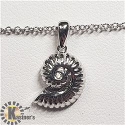 SILVER CUBIC ZIRCONIA NECKLACE