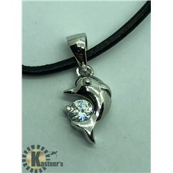 SILVER CUBIC ZIRCONIA PENDANT