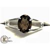 Image 1 : SILVER SMOKY QUARTZ RING