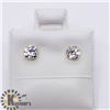 Image 3 : 14K YELLOW GOLD CZ STUD EARRINGS