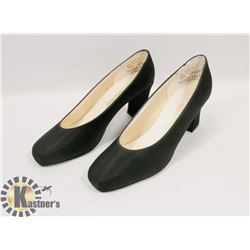 SATIN PARTY TWIGGY BLACK SZ 7.5