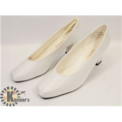 SATIN PARTY TWIGGY WHITE SZ 10