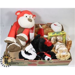 BOX OF ANIMATED TOYS.