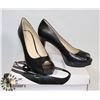 Image 1 : NINE WEST BLACK OPEN TOE SZ 9
