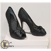 Image 1 : NINE WEST BLACK OPEN TOE SZ 8