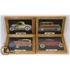 Image 1 : SET OF 4 ANTIQUE CAR PICTURES.