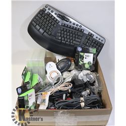 FLAT OF ELECTRONICS INCLUDING HP PRINTER INK,