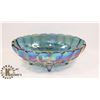 Image 1 : CARNIVAL GLASS BLUE FRUIT BOWL