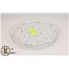 Image 1 : LARGE PINWHEEL CRYSTAL PLATTER