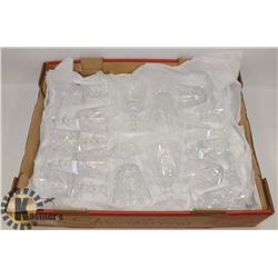 PINWHEEL CRYSTAL WINE GLASSES 9 LARGE 6 SM SIZE