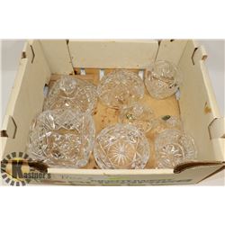 PINWHEEL CRYSTAL CANDY DISHES WITH LIDS 4