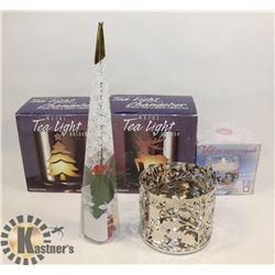 TEALIGHT CHANDELIERS IN BOXES AND MORE