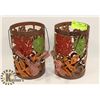 Image 1 : 2 METAL FALL LANTERNS